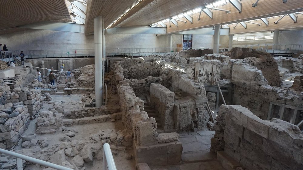 que faire santorin akrotiri