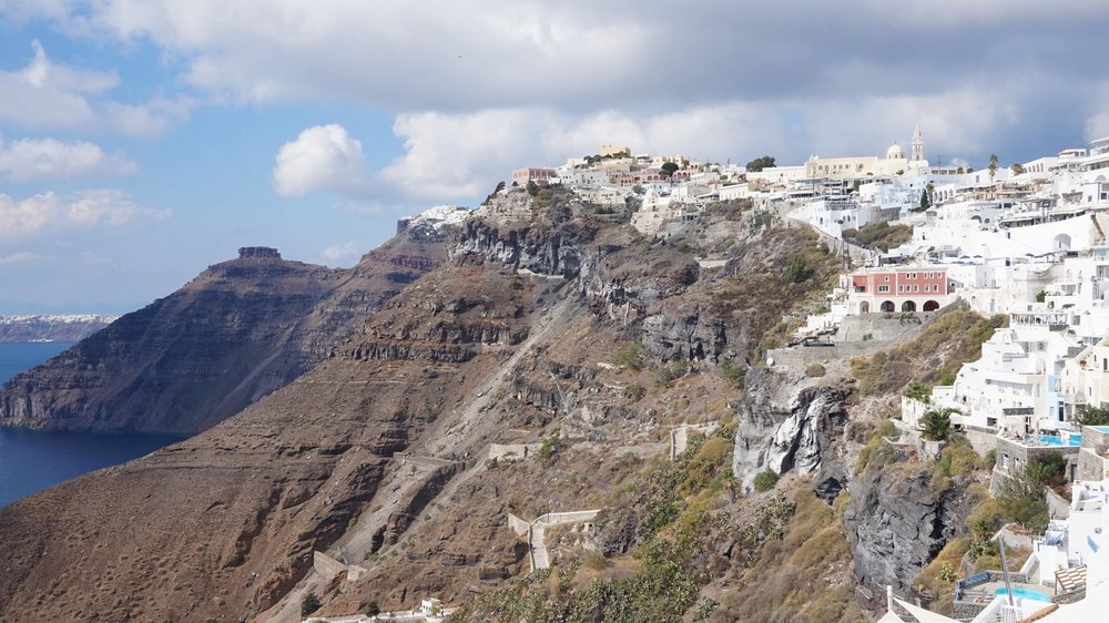 que faire santorin fira